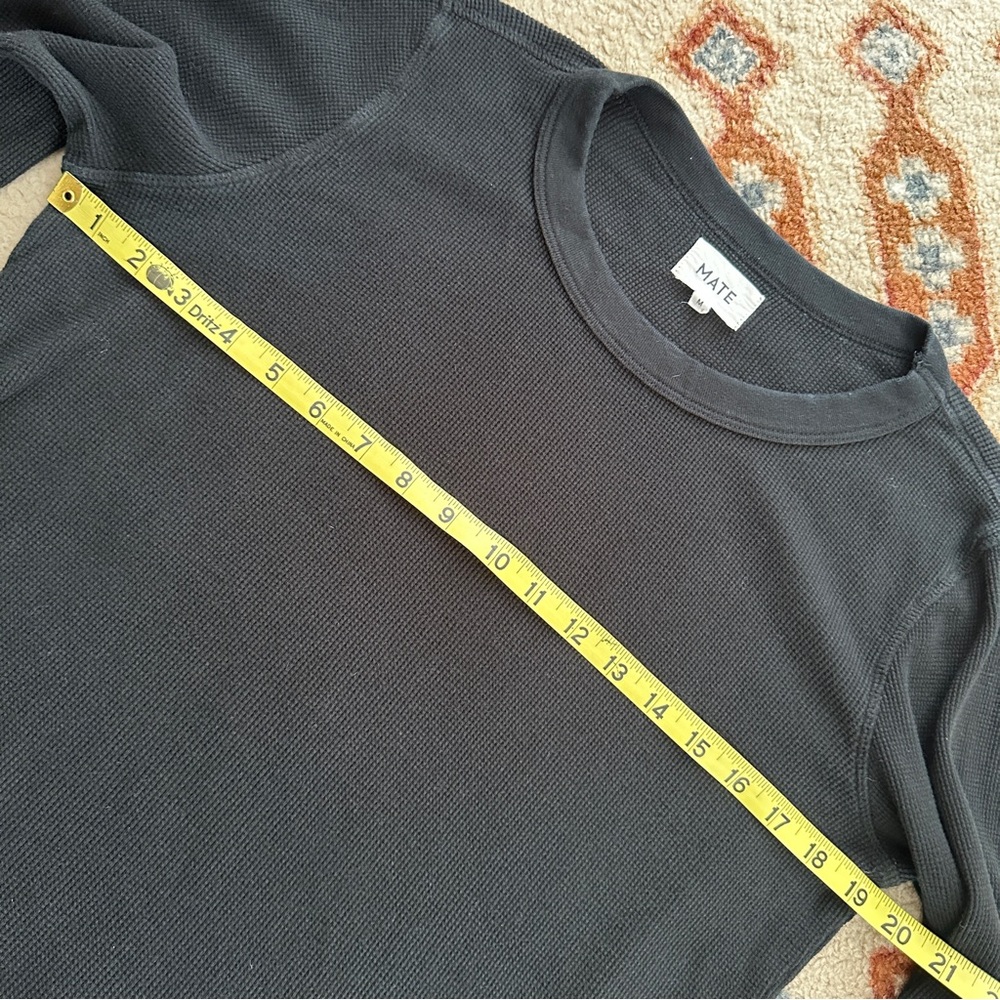 MATE the Label Black Thermal Long Sleeve Shirt - Picture 3 of 8